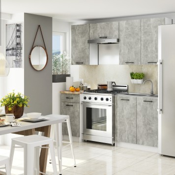 Szafka OLIWIA W80 H720 BIAŁA / BETON