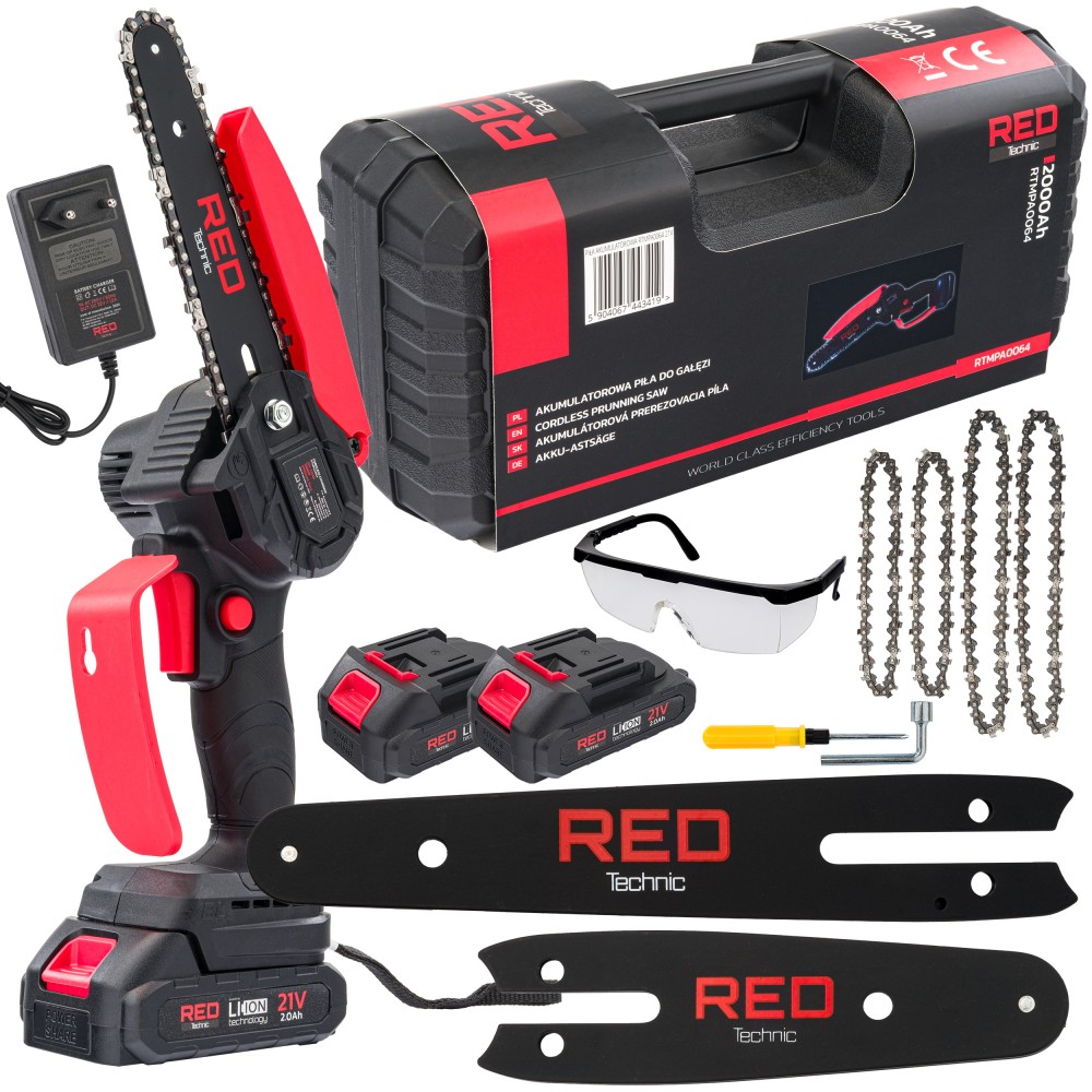PIŁA AKUMULATOROWA RED TECHNIC RTMPA0064 21V PIŁA AKUMULATOROWA RED TECHNIC RTMPA0064 21V