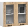 Szafka OLIWIA Witryna W80 H720 BIAŁA / DĄB ARTISAN