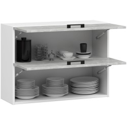 Szafka OLIWIA W80 G2 H580 BIAŁA / BETON