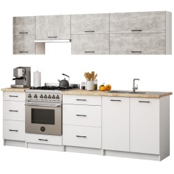 Szafka OLIWIA W80 G2 H580 BIAŁA / BETON