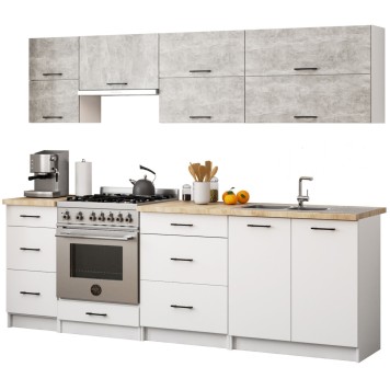 Szafka OLIWIA W80 G2 H580 BIAŁA / BETON