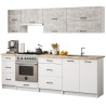 Szafka OLIWIA W80 G2 H580 BIAŁA / BETON