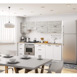 Szafka OLIWIA W80 G2 H580 BIAŁA / BETON