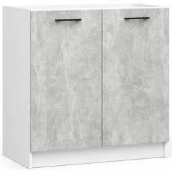 Zestaw szafek kuchennych z witryną OLIWIA 1.8m beton H720