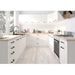Zestaw szafek kuchennych z witryną OLIWIA 2.4m beton