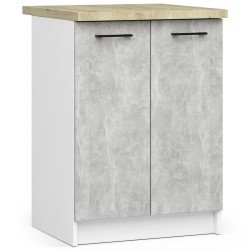 Zestaw szafek kuchennych z witryną OLIWIA 2.4m beton