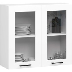 Zestaw szafek kuchennych z witryną OLIWIA 2.4m H720