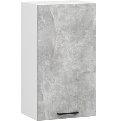 Zestaw szafek kuchennych z witryną OLIWIA 2.4m H720 Biały Beton