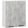 Zestaw szafek kuchennych z witryną OLIWIA 2.4m H720 Biały Beton