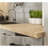 MEBLE KUCHENNE ZESTAW NAROŻNY Z WITRYNĄ OLIWIA 3M H720 BETON