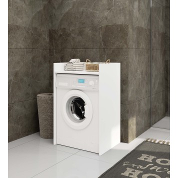 Meuble machine a laver 64x50x98 Cm 1 Étagère Blanc