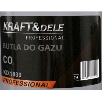 KRAFT&DELE BUTLA GAZOWA CO2 PUSTA 8 LITRÓW