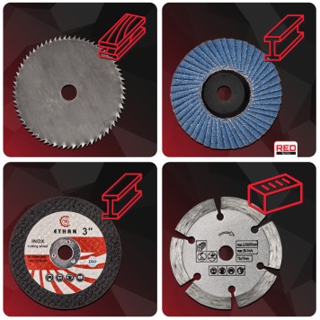 Zestaw tarcz do szlifierki RTSZK0134-ZTA