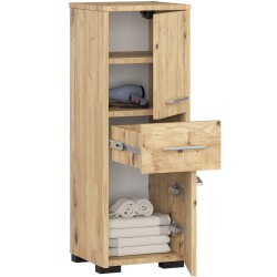 Meuble de salle de bain 30x85x30cm Bois naturel