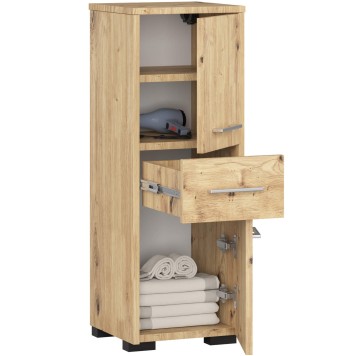 Meuble de salle de bain 30x85x30cm Bois naturel