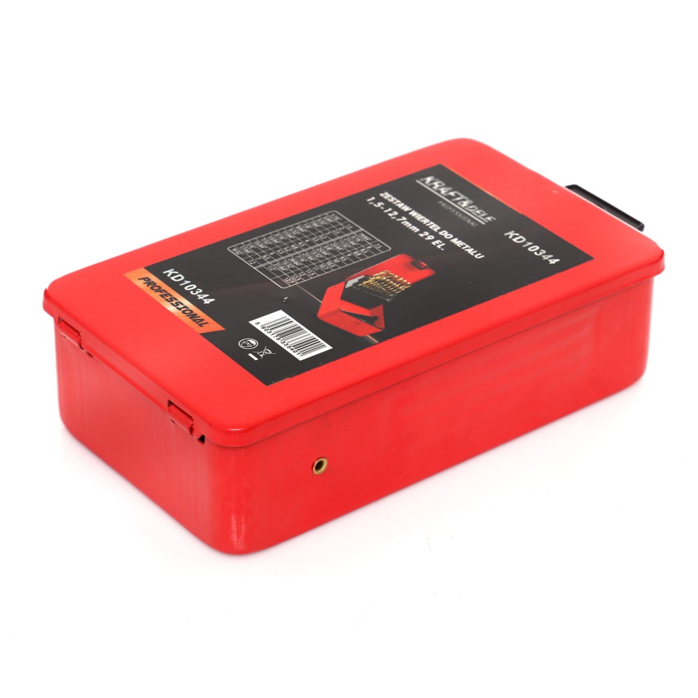 WIERTŁA TYTANOWE DO METALU 29 szt ZESTAW WIERTEŁ