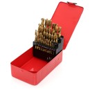 WIERTŁA TYTANOWE DO METALU 29 szt ZESTAW WIERTEŁ