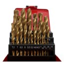 WIERTŁA TYTANOWE DO METALU 29 szt ZESTAW WIERTEŁ