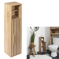 Meuble colonne wc avec dérouleur papier wc  20 x 78 x 19 cm