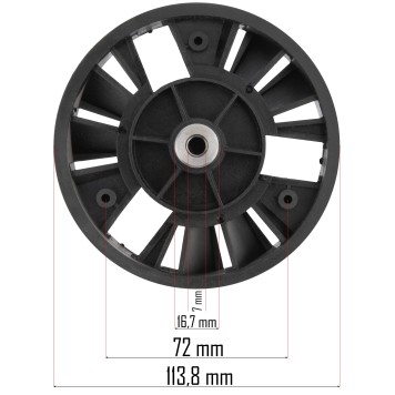 Koło pasowe (duże) do kosiarki elektrycznej PM-KSE-2200MN-KP1