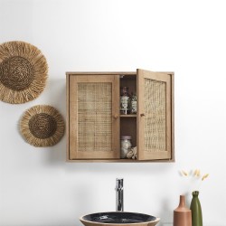 Armoire murale rotin  60 x 50 x 20 cm