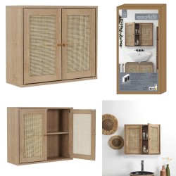 Armoire murale rotin  60 x 50 x 20 cm