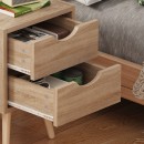 Selma bedside table pakoworld in natural color 29.7x29.7x45cm