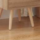 Selma bedside table pakoworld in natural color 29.7x29.7x45cm