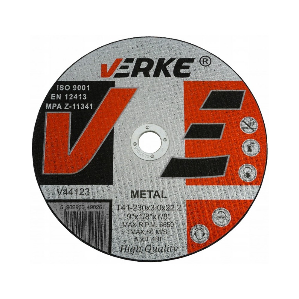 TARCZA DO CIĘCIA METALU 230x3,0x22,2 VERKE