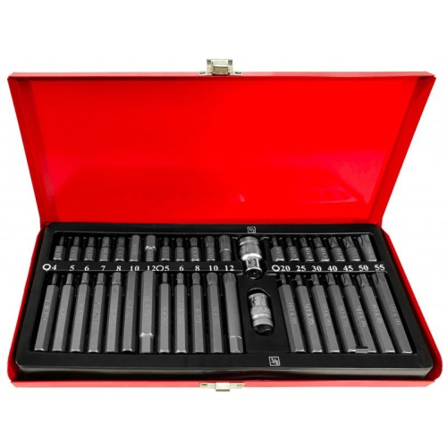 ZESTAW KOŃCÓWEK TORX/IMBUS/SPLINE 40 SZT VERKE