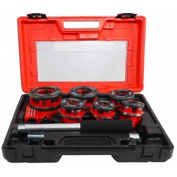 GWINTOWNICA RĘCZNA DO RUR 6 SZT 1/4-1 1/4" VERKE