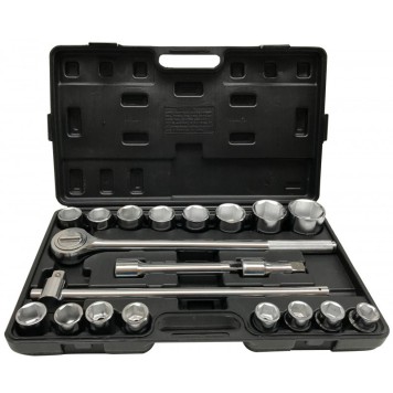 ZESTAW KLUCZY NASADOWYCH 21 SZT 3/4" 6-KĄT. VERKE LIGHT DUTY