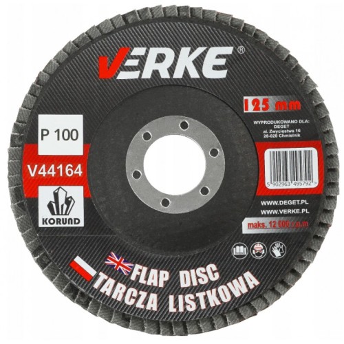 TARCZA PIÓRKOWA 125mm P100 VERKE