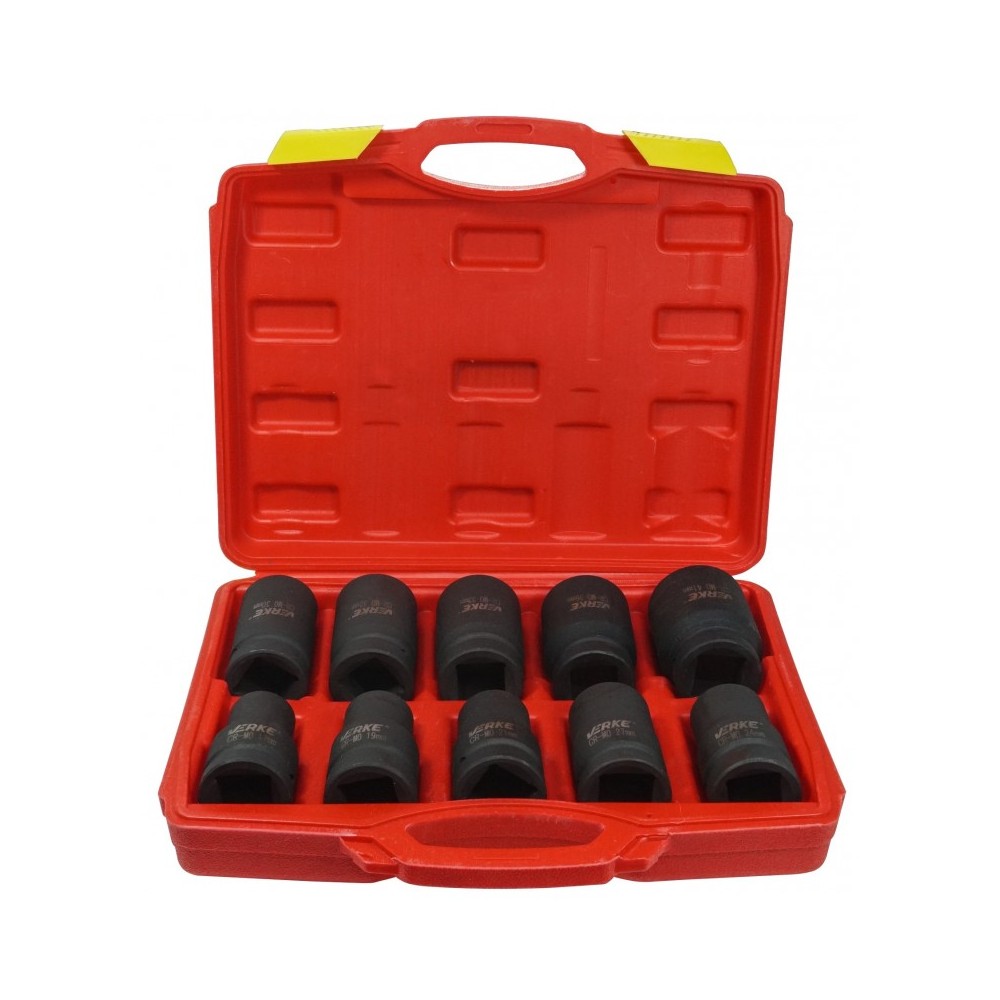 ZESTAW NASADEK UDAROWYCH DŁUGICH 1" 17-41 MM VERKE ZESTAW NASADEK UDAROWYCH DŁUGICH 1" 17-41 MM VERKE