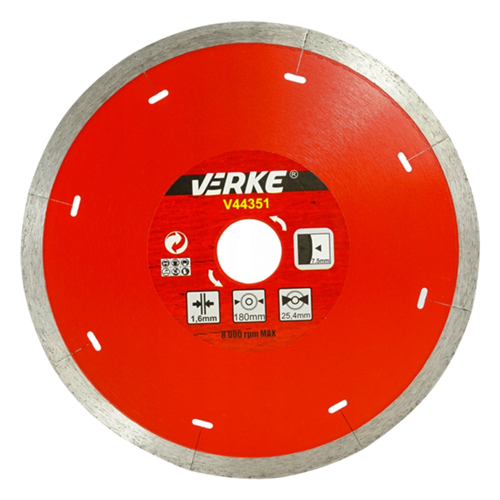 TARCZA DIAMENTOWA 180x25,4x1,6 mm VERKE TARCZA DIAMENTOWA 180x25,4x1,6 mm VERKE
