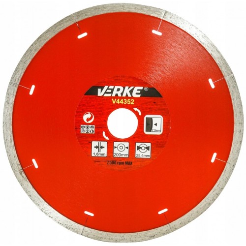 TARCZA DIAMENTOWA 200x25,4x1,6 mm VERKE