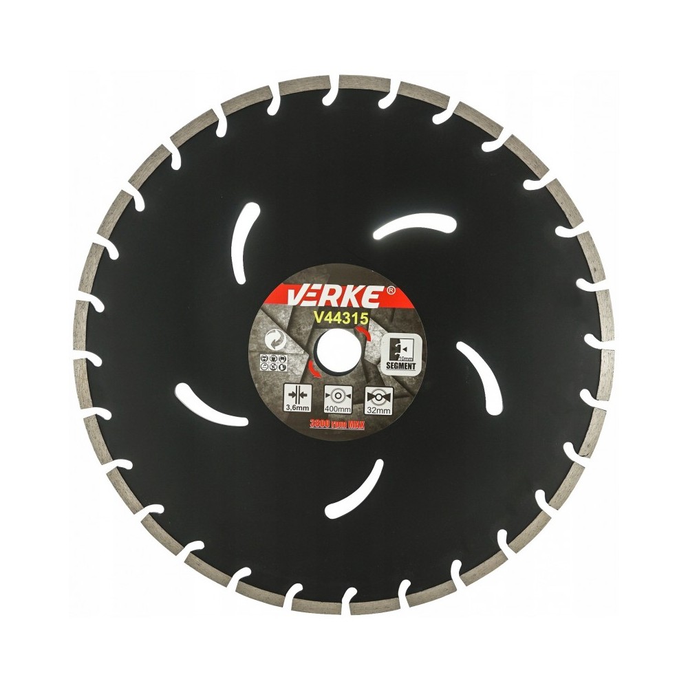 TARCZA DIAMENTOWA 400x32x10 mm SEGMENT VERKE