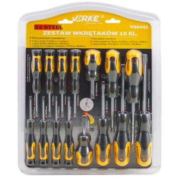ZESTAW WKRĘTAKÓW 15 SZT S2 VERKE PREMIUM LINE