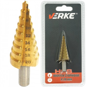WIERTŁO STOPNIOWE 4-20 MM VERKE