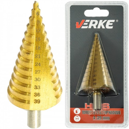 WIERTŁO STOPNIOWE 4-39 MM VERKE