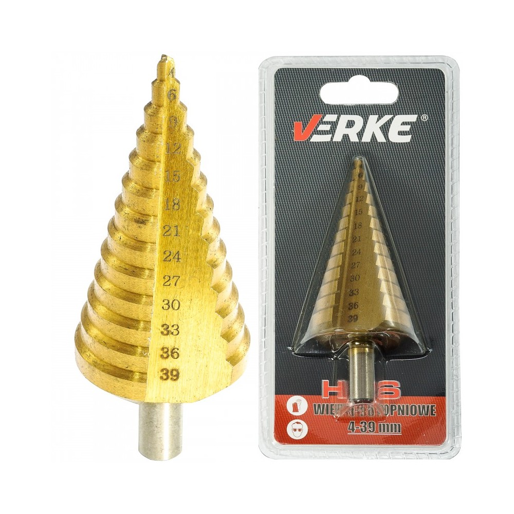 WIERTŁO STOPNIOWE 4-39 MM VERKE