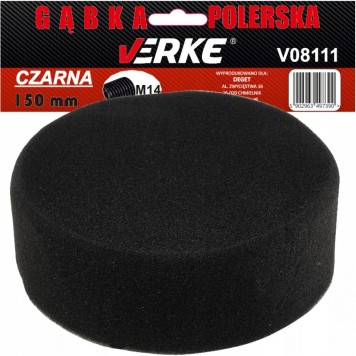 GĄBKA POLERSKA 150mm CZARNA VERKE