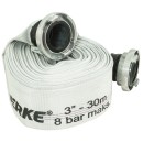 Tuyau D'incendie pompe vide cave 3"x30m Avec Raccords