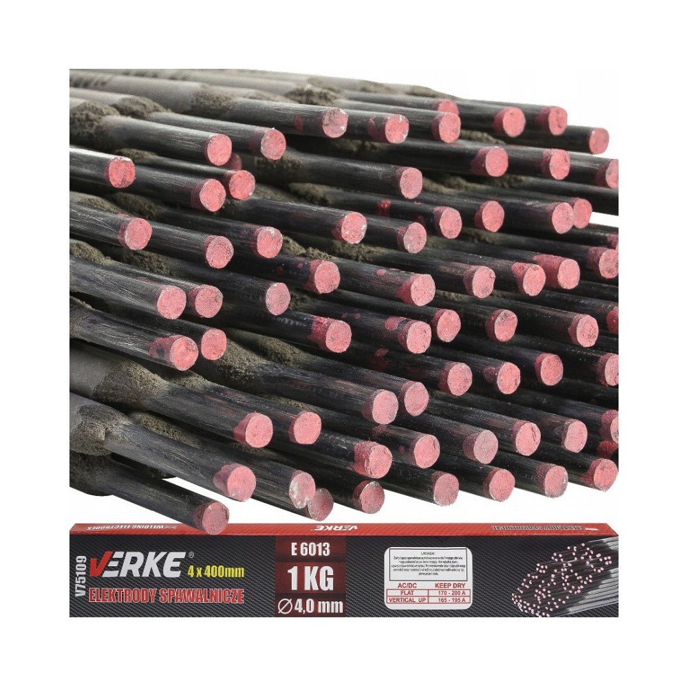 ELEKTRODY SPAWALNICZE 4,0x400mm (1kg) VERKE ELEKTRODY SPAWALNICZE 4,0x400mm (1kg) VERKE
