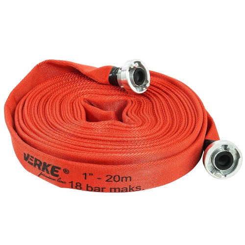 WĄŻ DO WODY 1"x20M 18 BAR ZE ZŁĄCZKAMI VERKE PREMIUM LINE