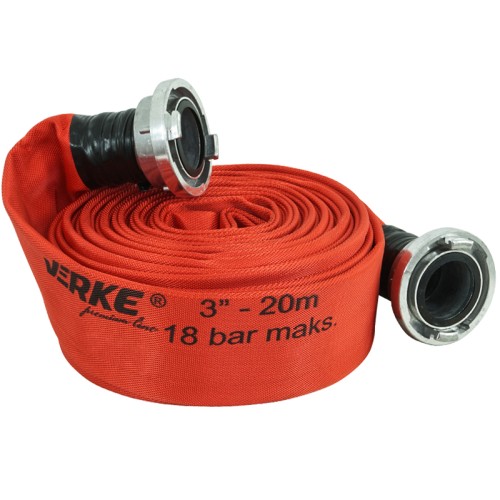 WĄŻ DO WODY 3"x20M 18 BAR ZE ZŁĄCZKAMI VERKE PREMIUM LINE