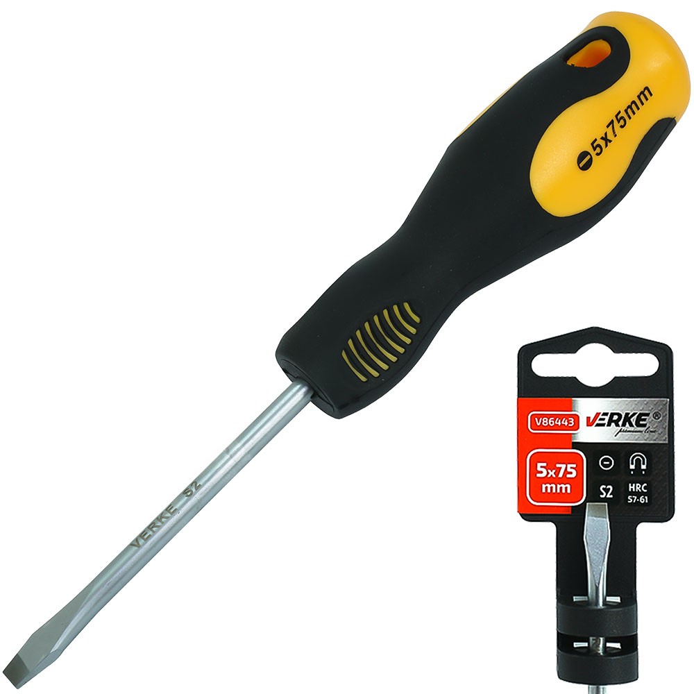 WKRĘTAK PŁASKI 5x75 mm S2 VERKE PREMIUM LINE WKRĘTAK PŁASKI 5x75 mm S2 VERKE PREMIUM LINE