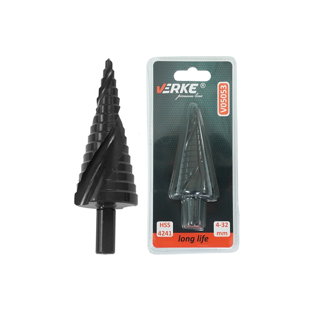 WIERTŁO STOPNIOWE 4-32 MM VERKE PREMIUM LINE