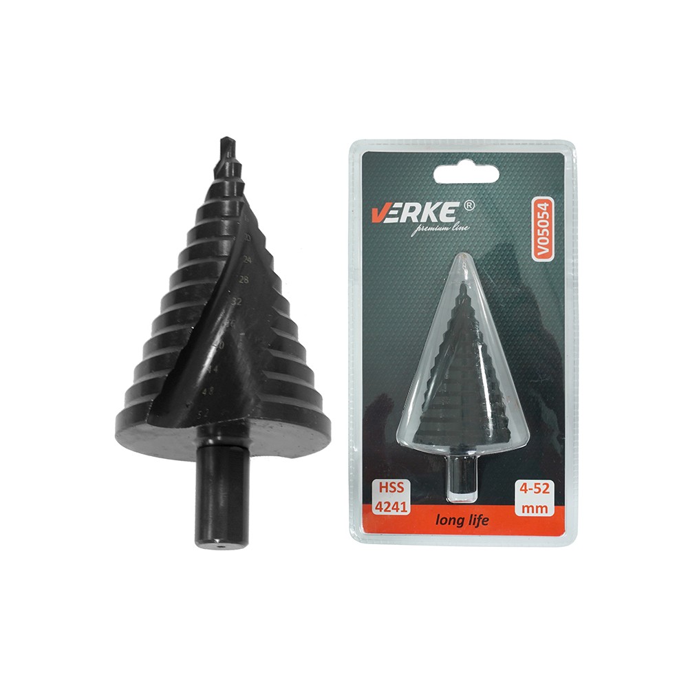 WIERTŁO STOPNIOWE 4-52 MM VERKE PREMIUM LINE WIERTŁO STOPNIOWE 4-52 MM VERKE PREMIUM LINE